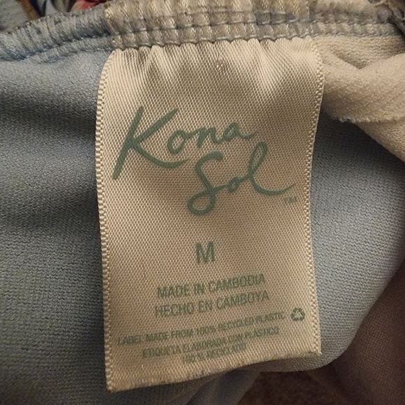 Kona Sol Tropical Floral Crossback One Piece Swimsuit - Picture 7 of 13